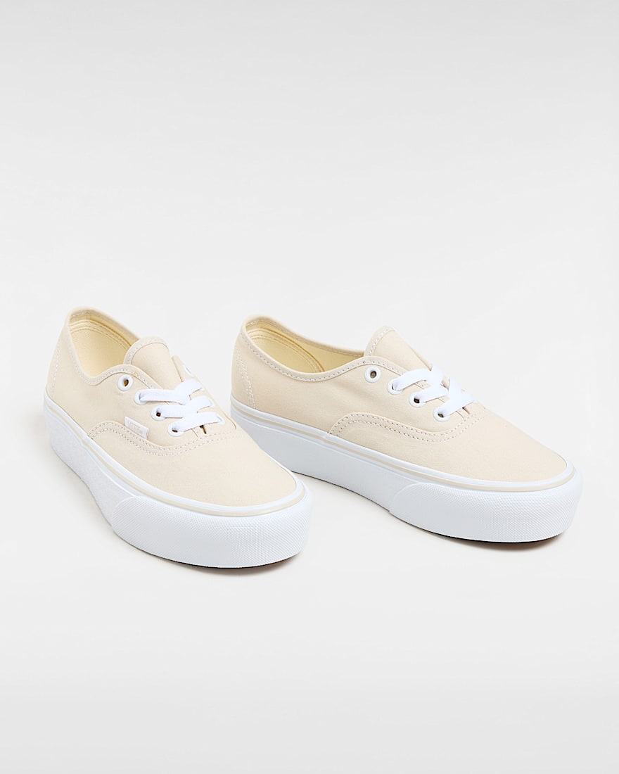 Authentic Platform Shoes VANS Beige ALT1
