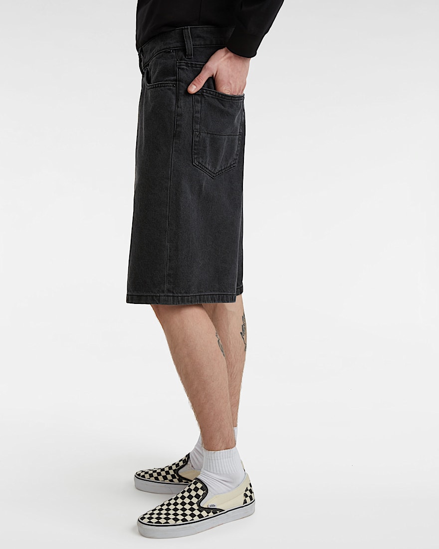 Check5 BaggyDenimShorts VANS Schwarz ALT4