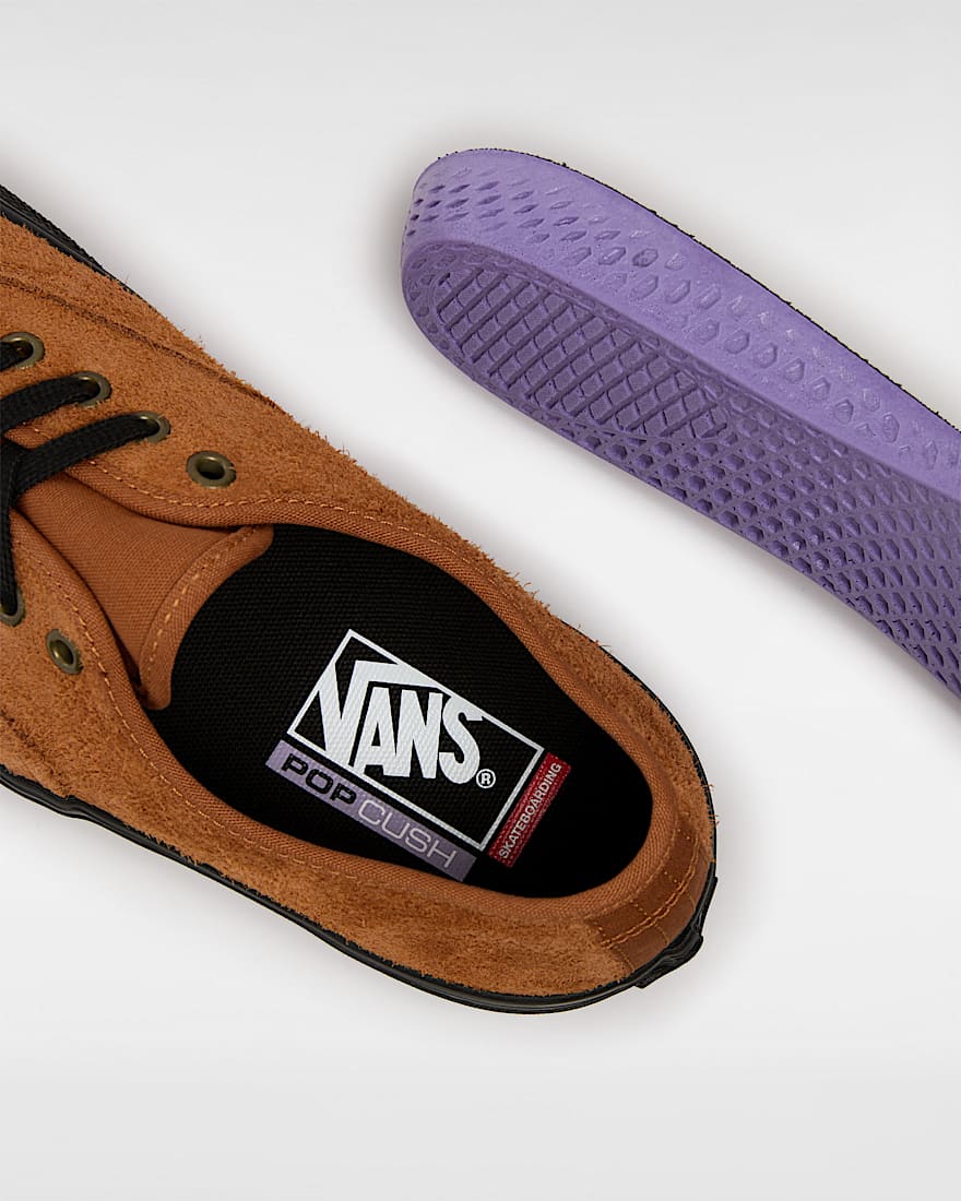 Skate Authentic Hairy Suede Shoe VANS Orange ALT6