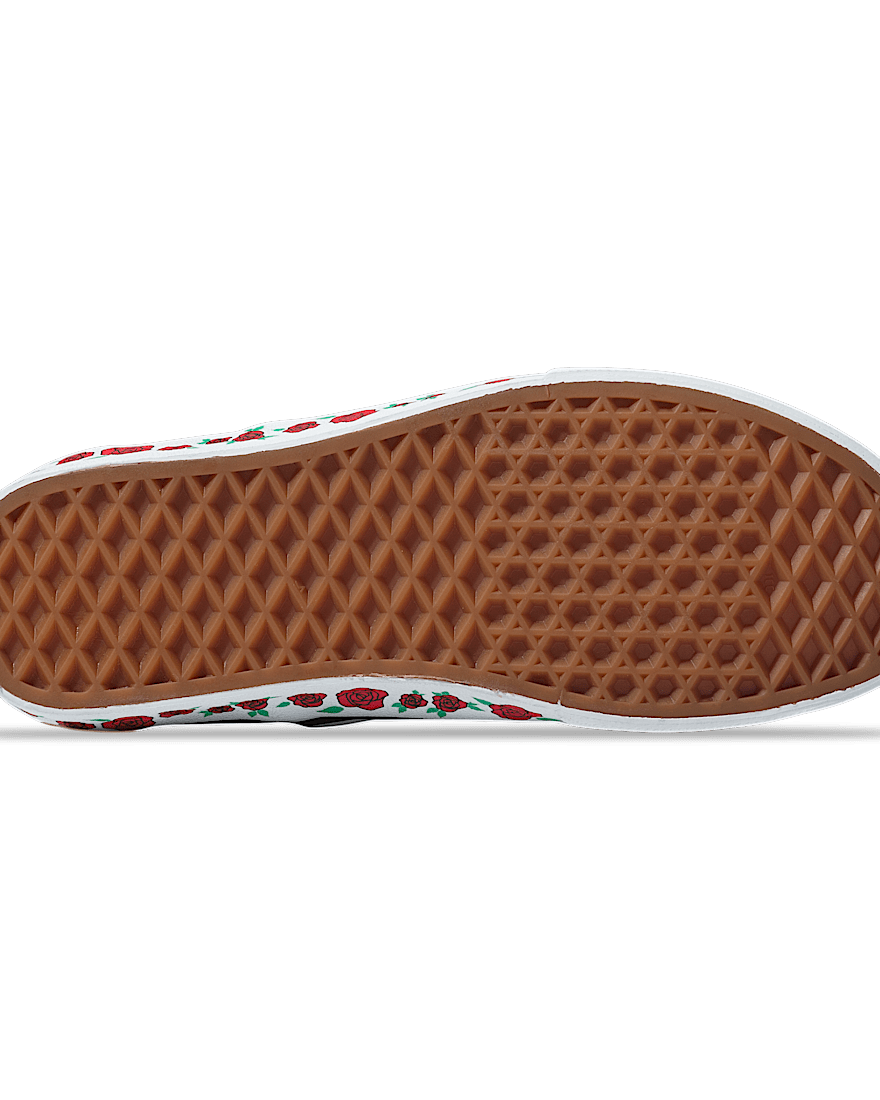 Personalisierbare Checkerboard Rose SlipOn VANS SchwarzWei ALT4