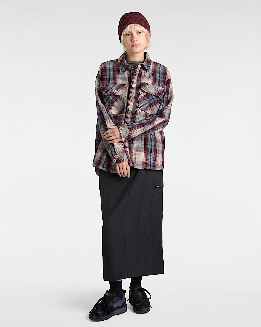 Gewebte Eliza Hemdjacke VANS Bordeaux ALT3