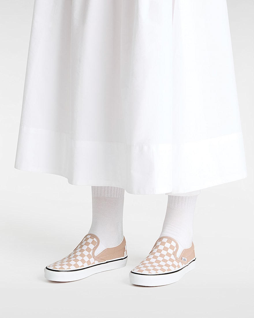 Classic SlipOn Checkerboard Schuhe VANS Rosa ALT4