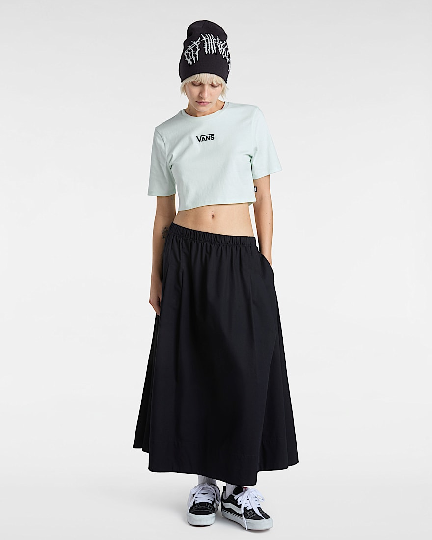 Flying V Crew Crop II TShirt VANS Grn ALT4