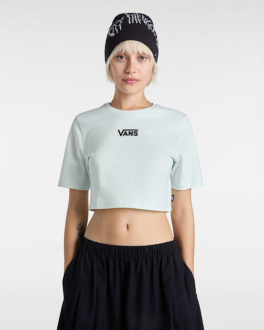 Flying V Crew Crop II TShirt VANS Grn ALT2