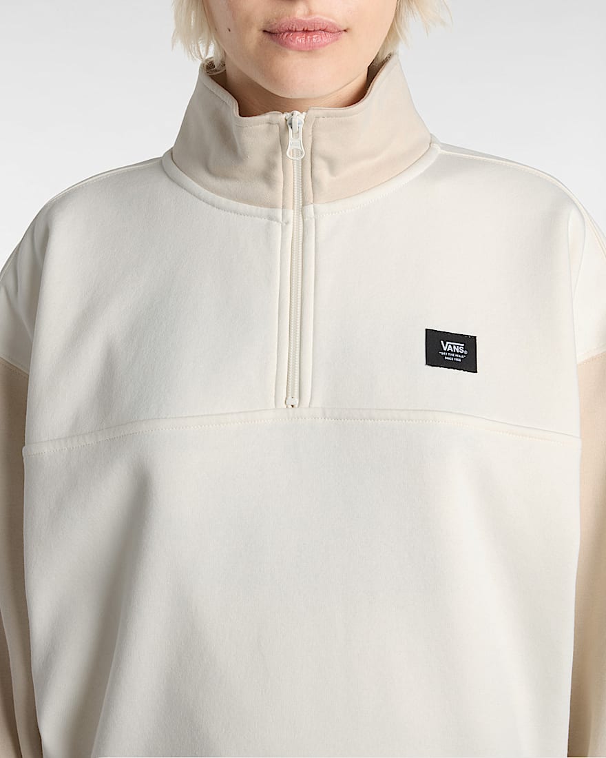 Colorblock Sweatshirt mit Stehkragen VANS Beige ALT6