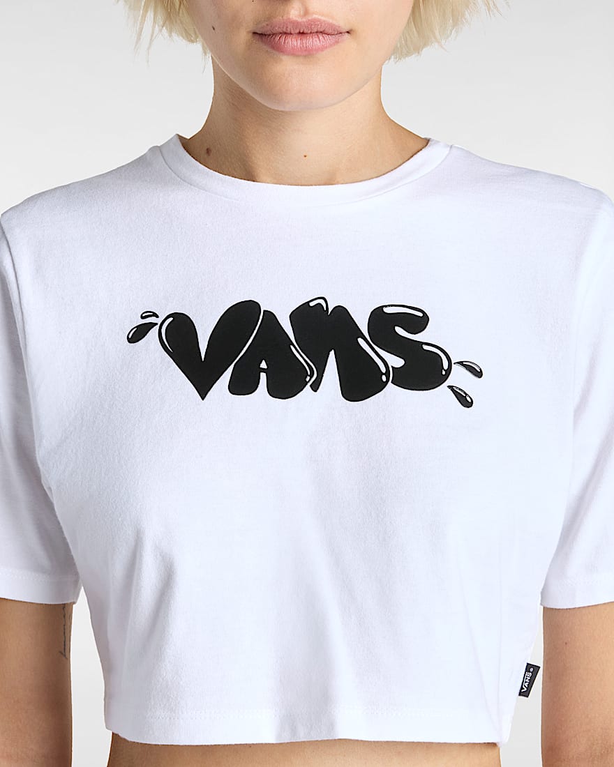 Busted Type Crop RundhalsTShirt VANS Wei ALT5
