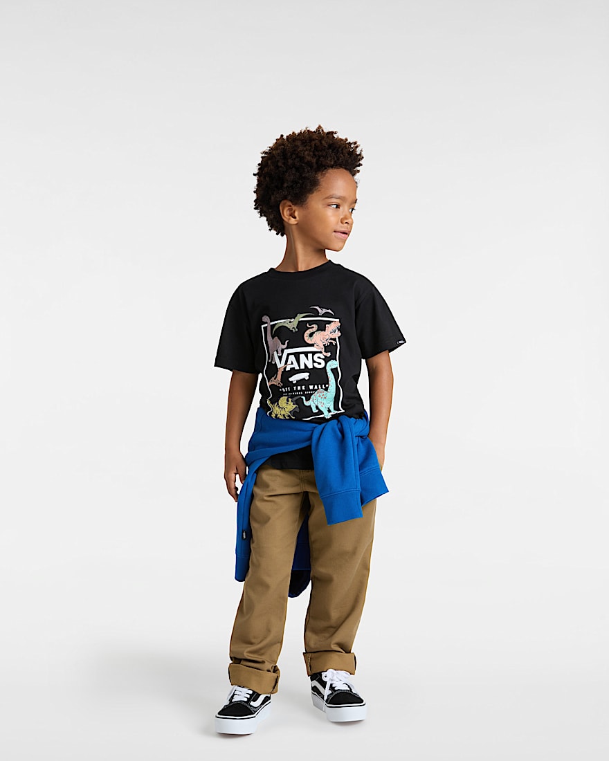 Kleine Kinder Glow Dino TShirt 28 Jahre VANS Schwarz ALT4
