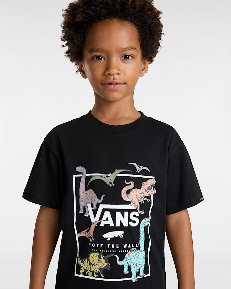 Kleine Kinder Glow Dino TShirt 28 Jahre VANS Schwarz ALT5