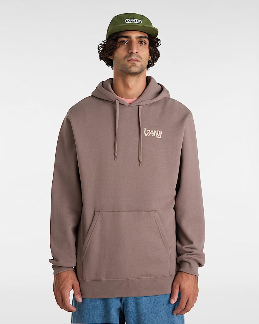 V Hand Loose Pullover Hoodie