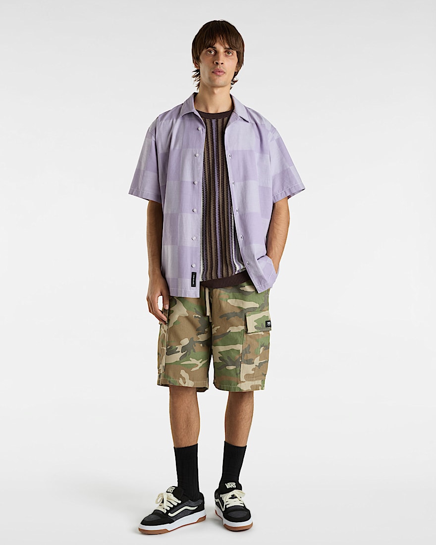 Kessler Checkerboard TShirt VANS Violett ALT4