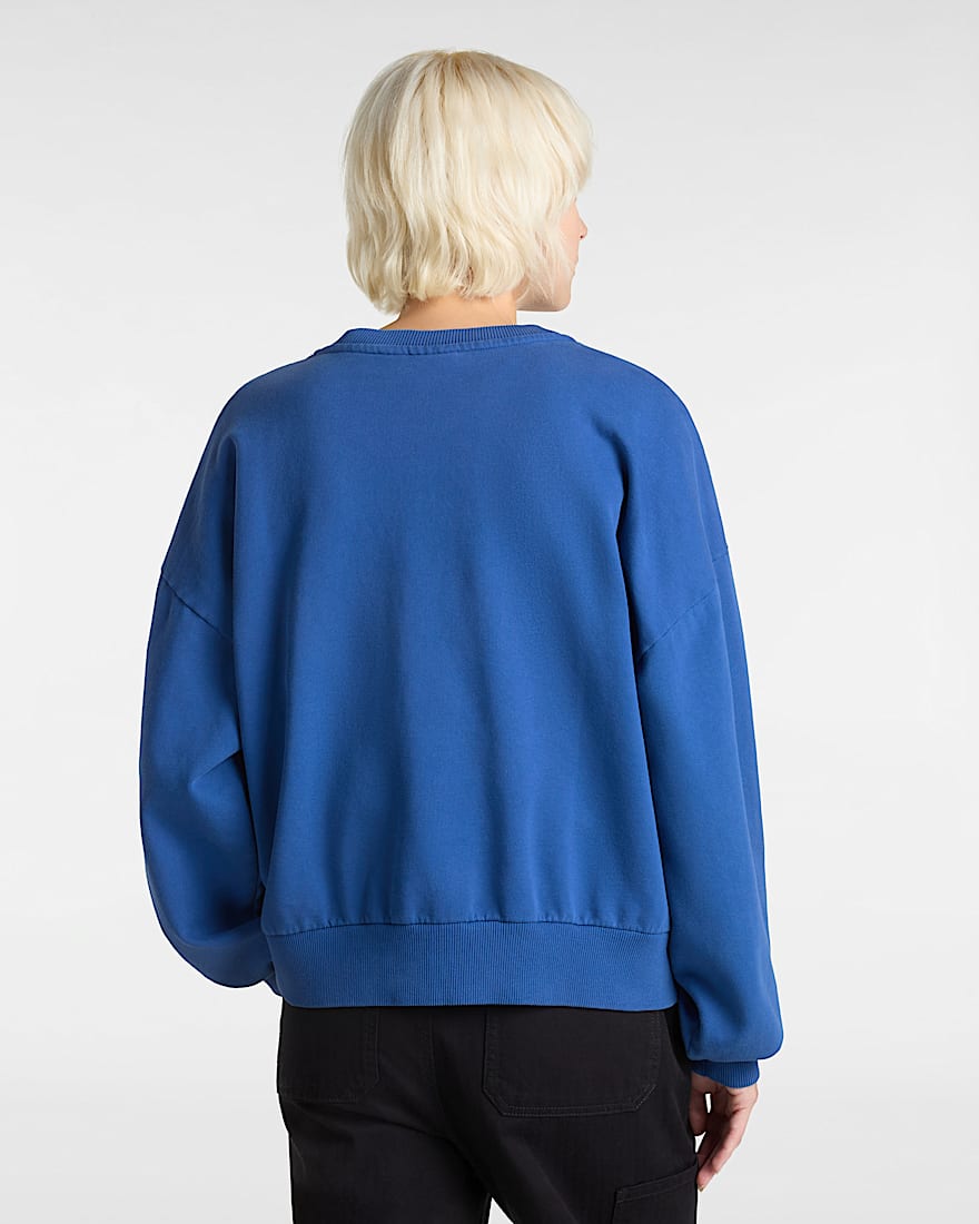 Retro RundhalsSweatshirt VANS Blau ALT3