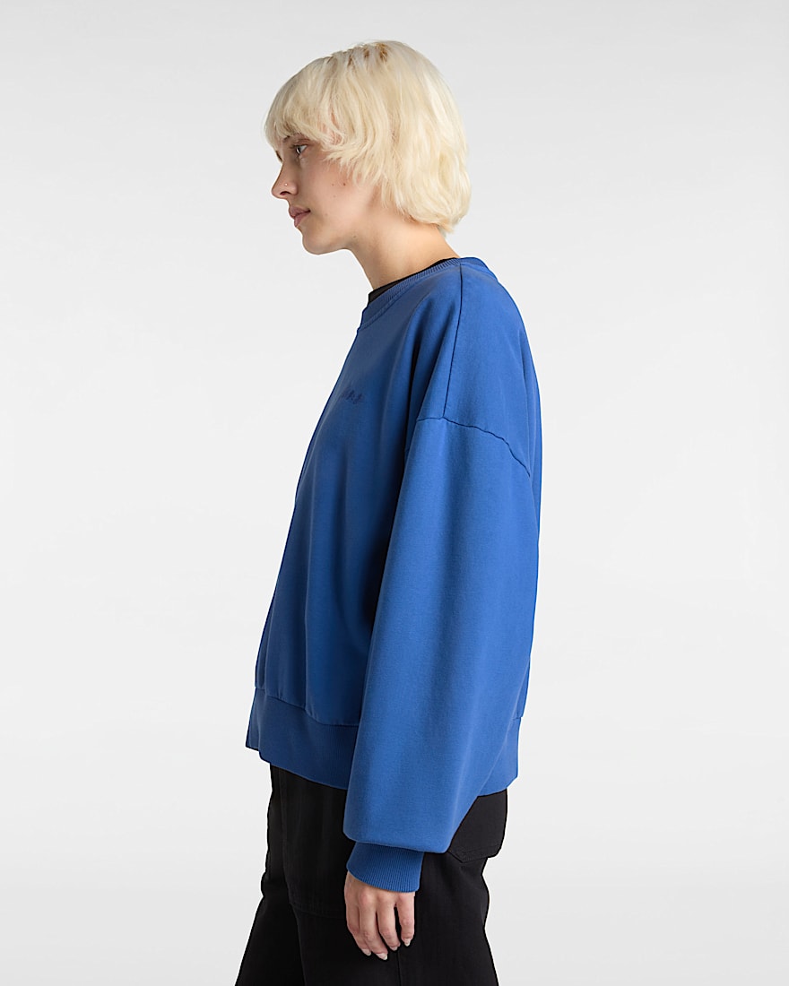 Retro RundhalsSweatshirt VANS Blau ALT4