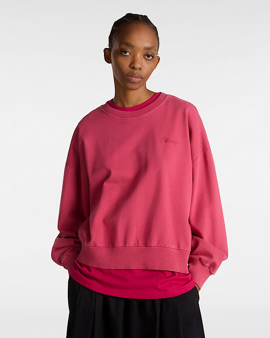 Retro RundhalsSweatshirt VANS Rosa ALT2