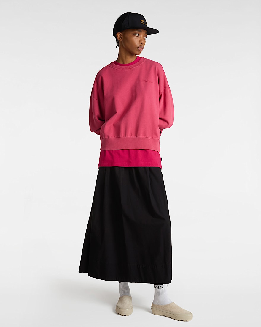 Retro RundhalsSweatshirt VANS Rosa ALT5