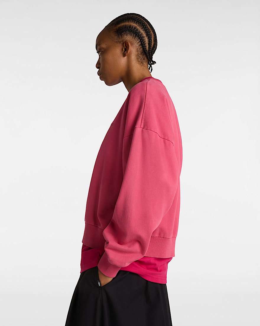 Retro RundhalsSweatshirt VANS Rosa ALT4