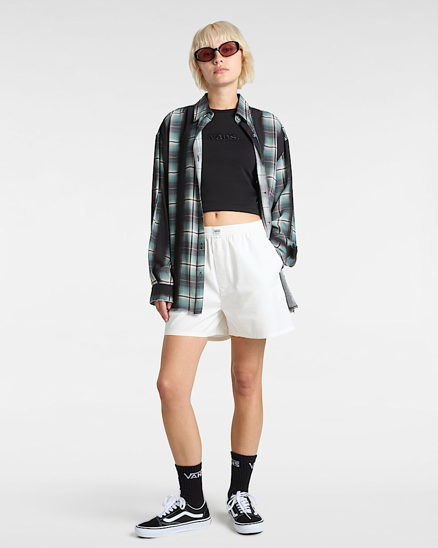 Alicia Checkerboard Boxer Shorts
