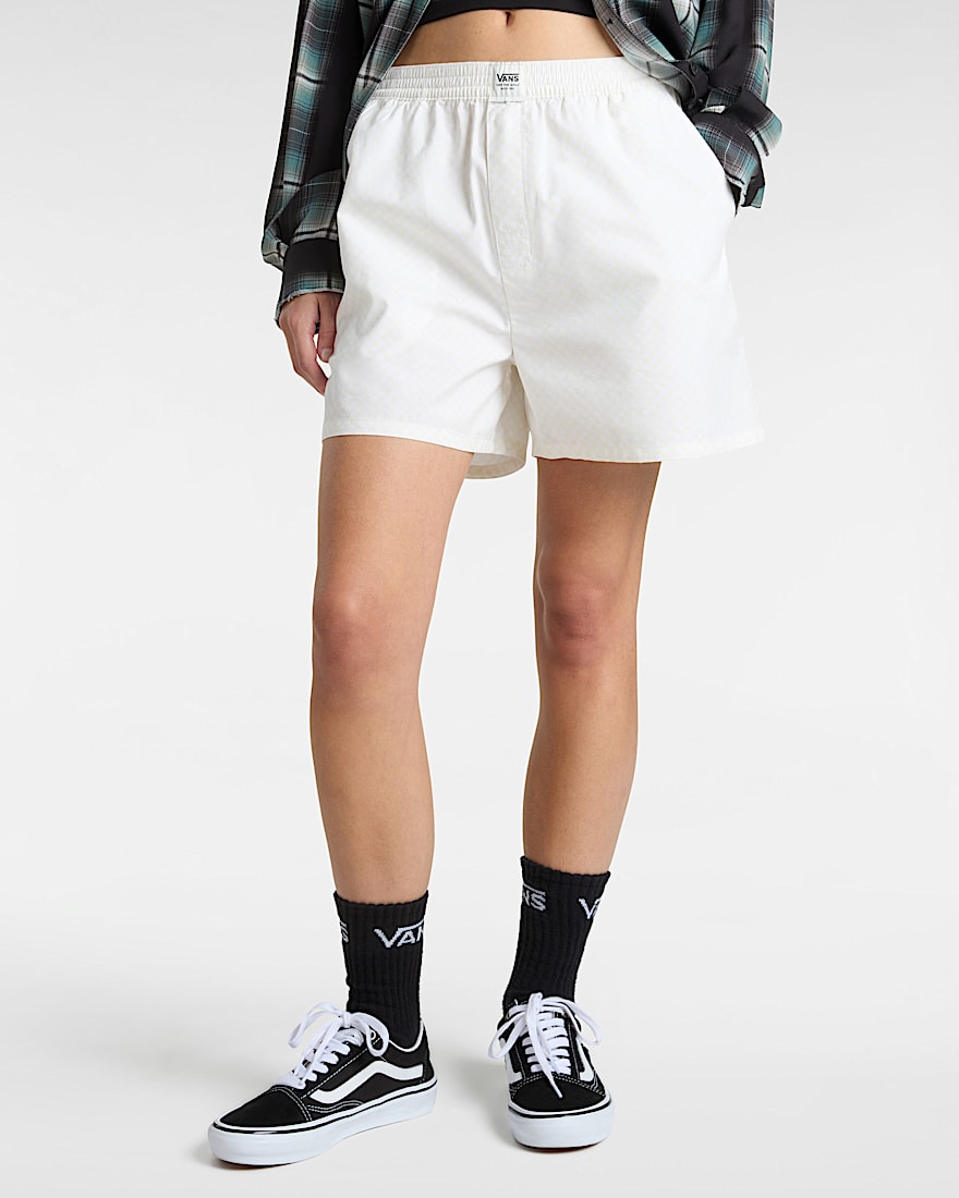 Alicia Checkerboard Boxer Shorts