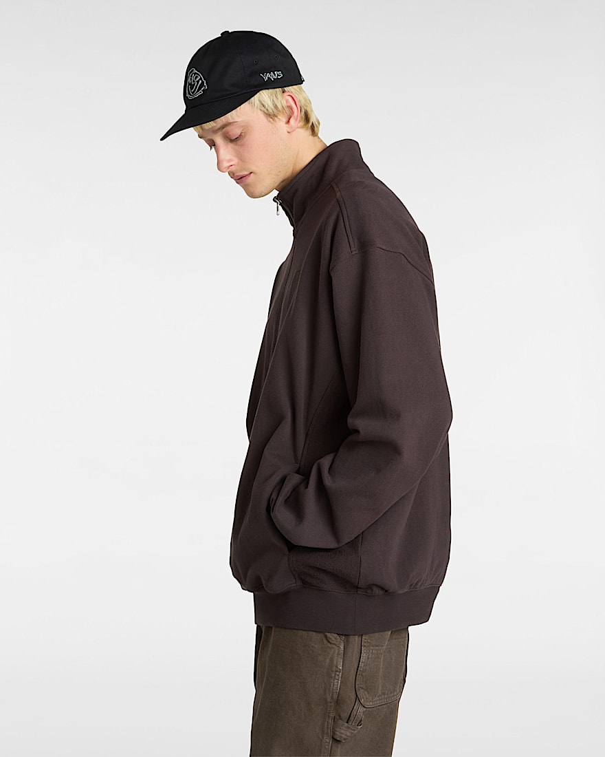 Premium Half Zip Sweatshirt VANS Brown ALT4