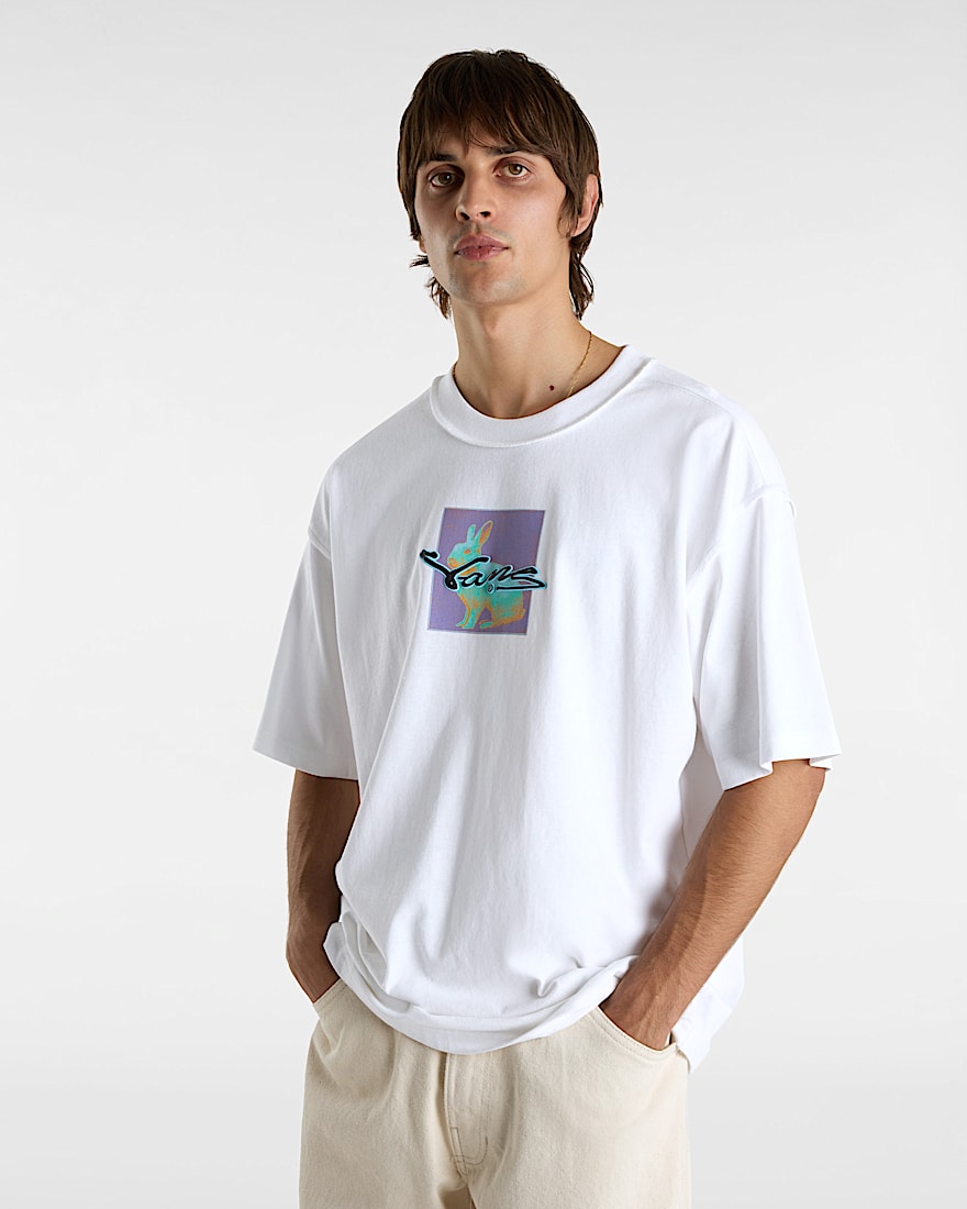 Premium Down the rabbit Hole TShirt VANS White ALT2