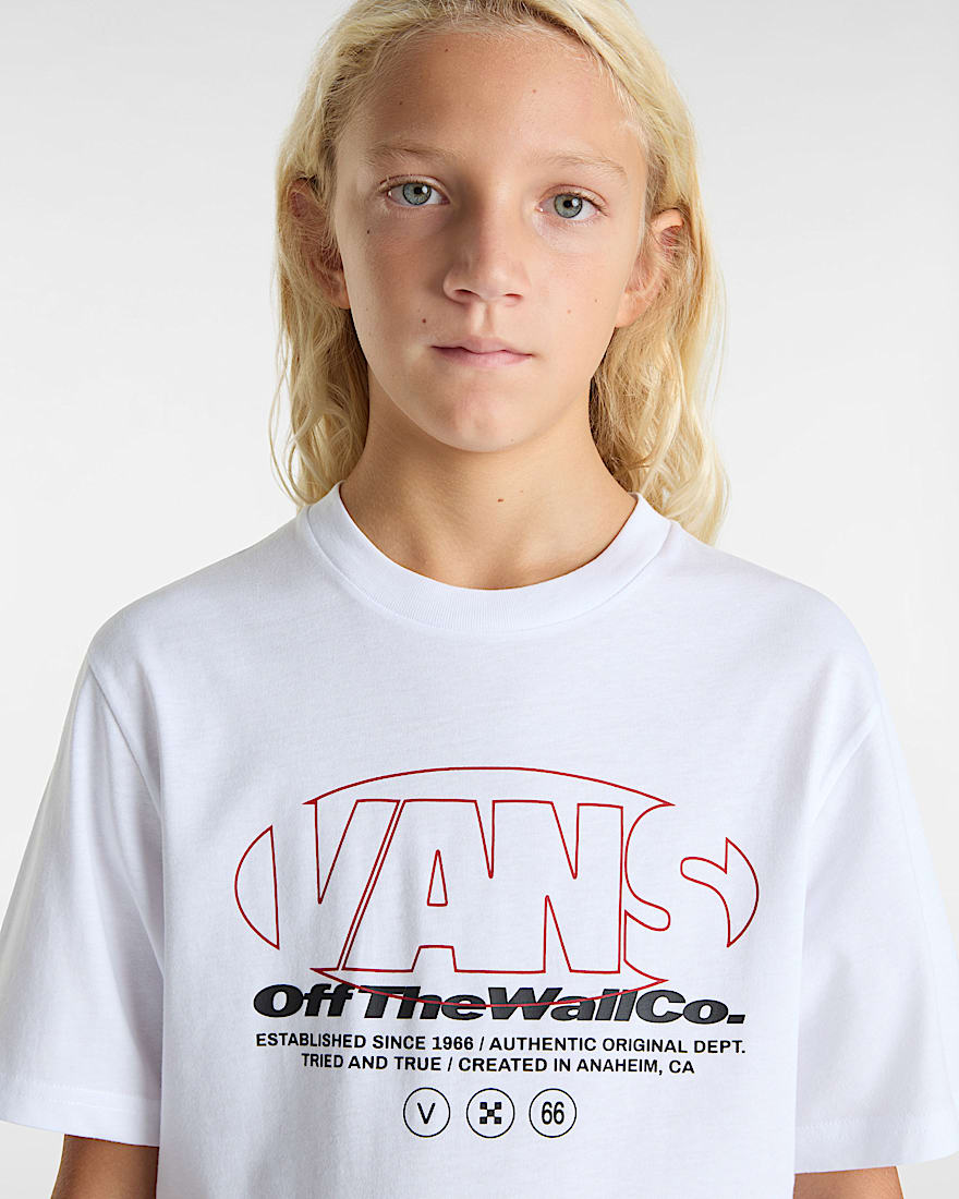 Kinder Major Type TShirt 814 Jahre VANS Wei ALT5