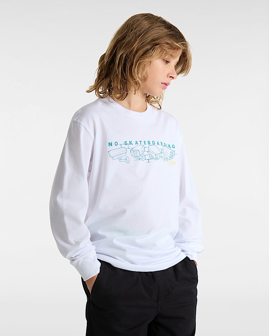 Kinder Night Watcher LangarmTShirt 814 Jahre VANS Wei ALT2