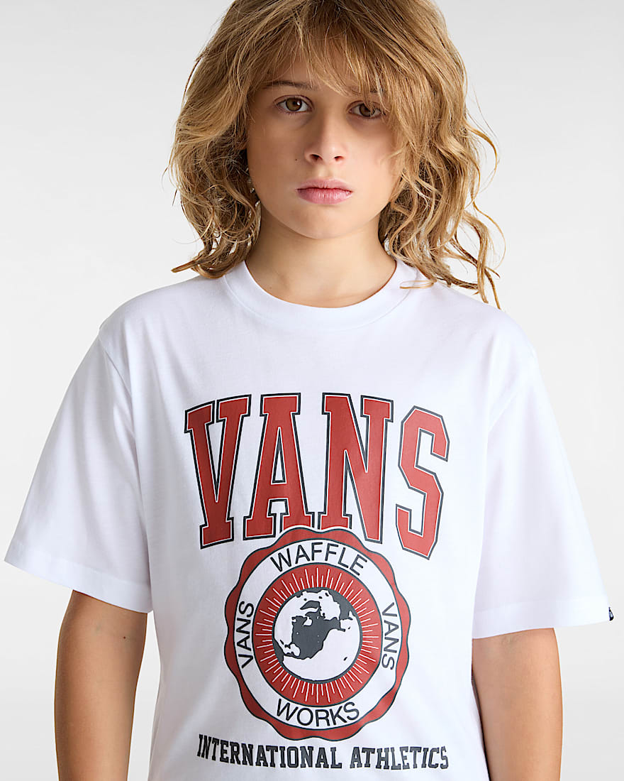 Kinder Inter V TShirt 814 Jahre VANS Wei ALT5