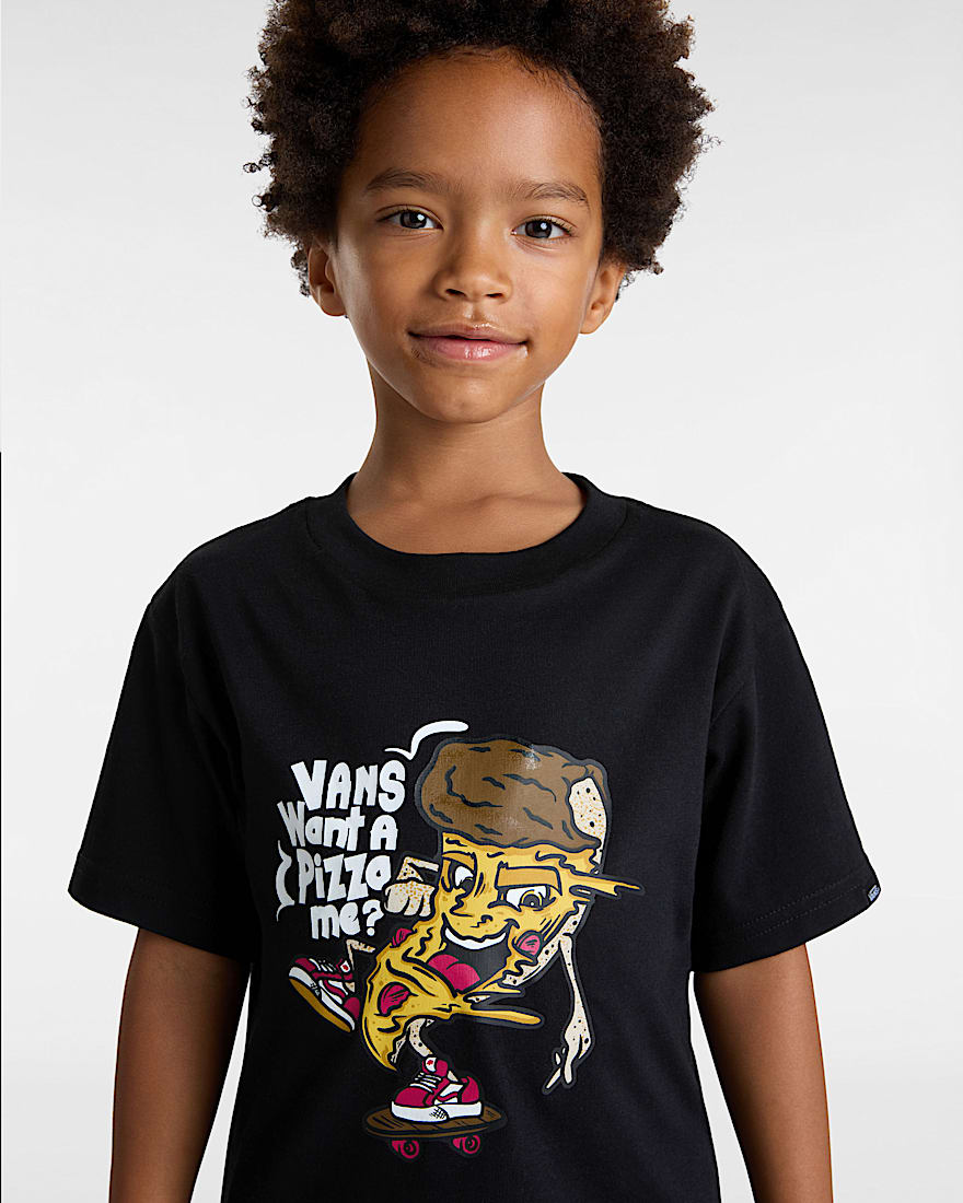 Kleine Kinder Pizza Me TShirt 28 Jahre VANS Schwarz ALT5