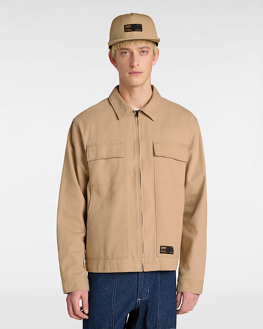 McAvoy Zip Station Jacket VANS Beige ALT2