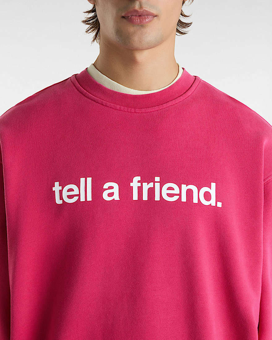 Tell a Friend Crew Sweatshirt VANS Rosa ALT7