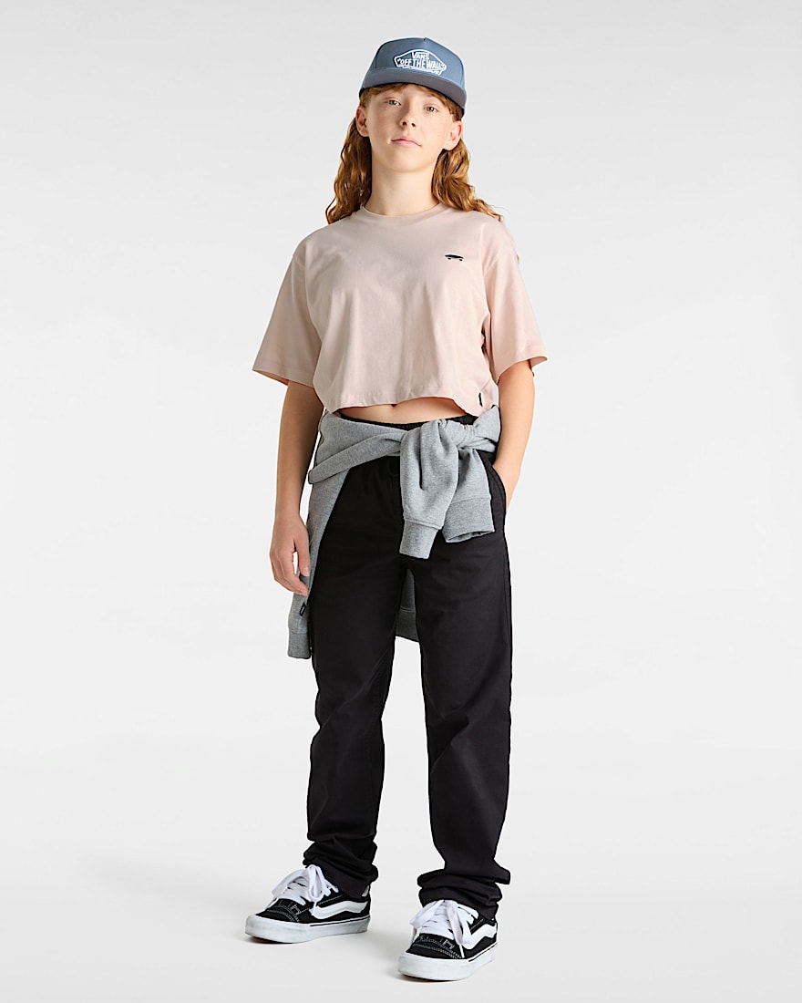 Kinder Salton Crop TShirt 814 Jahre VANS Rosa ALT4