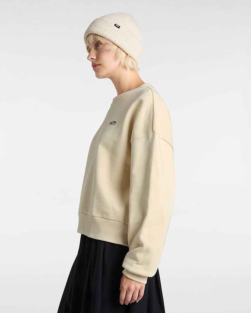 Style 76 RundhalsSweatshirt VANS Beige ALT4