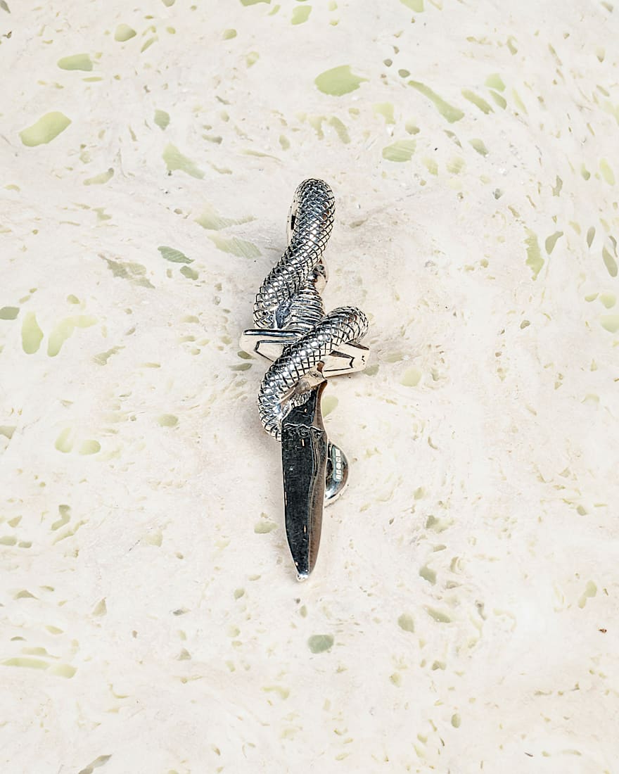 The Frog Skull  Serpent Pendant VANS Grey ALT1