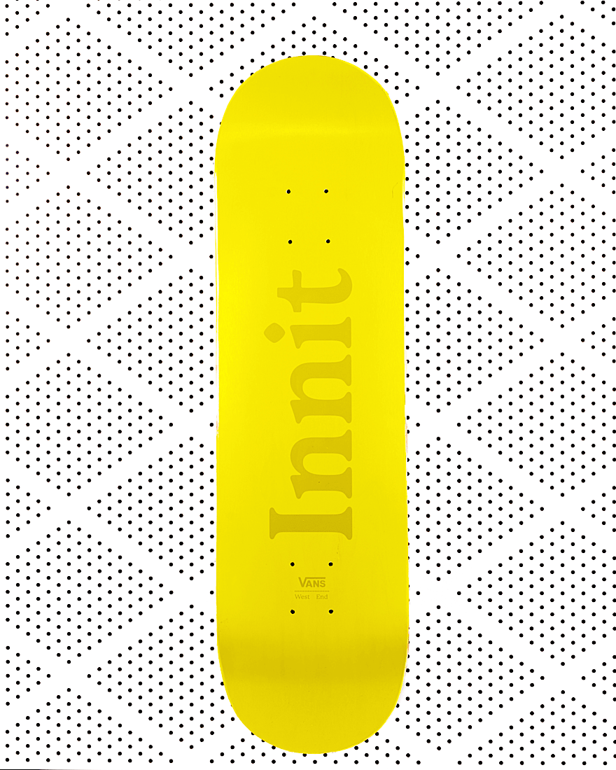 Innit Skate Deck VANS Yellow HERO