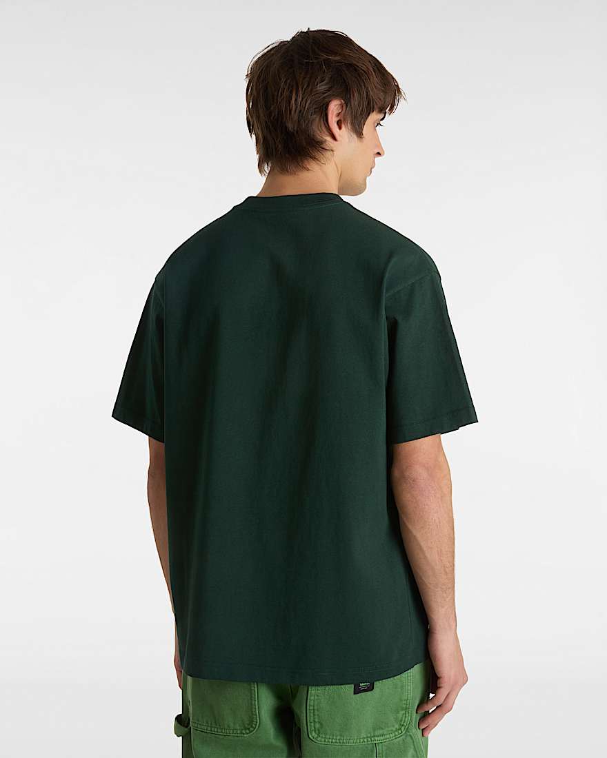 Left Chest II Logo TShirt VANS Green ALT3