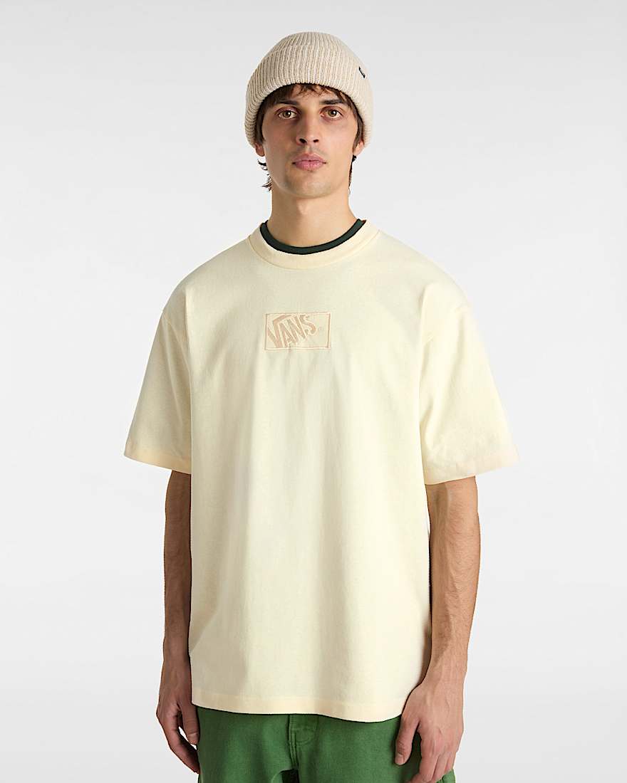 Blocked Box Lockeres TShirt VANS Beige ALT2