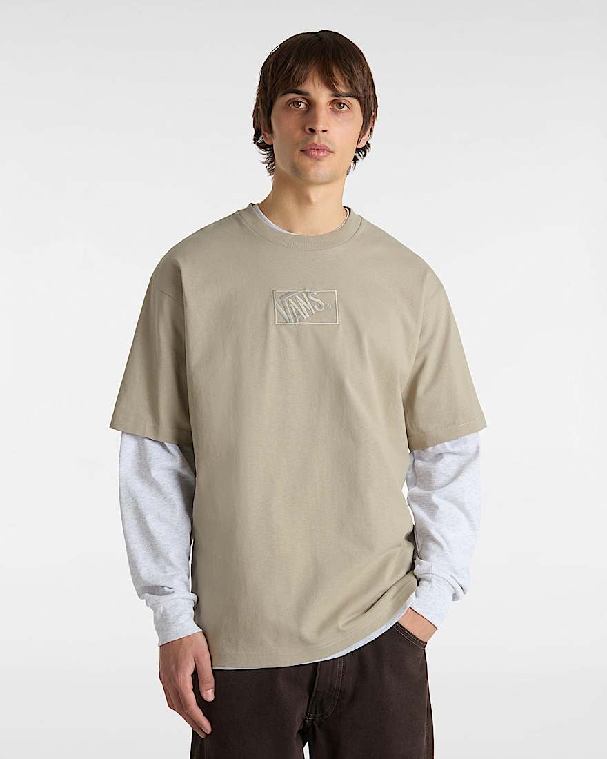 Blocked Box Lockeres TShirt VANS Grau ALT2