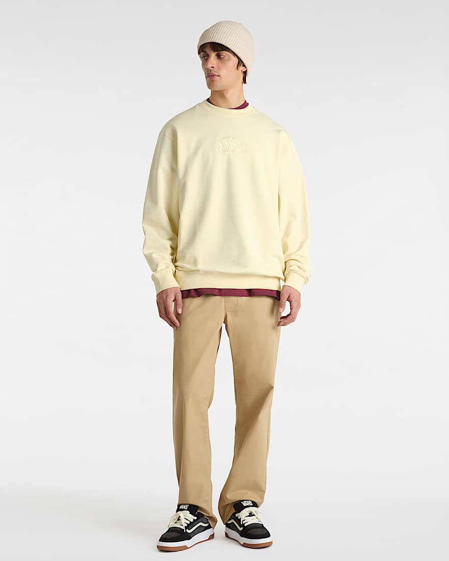 Blocked Box RundhalsSweatshirt VANS Beige ALT5