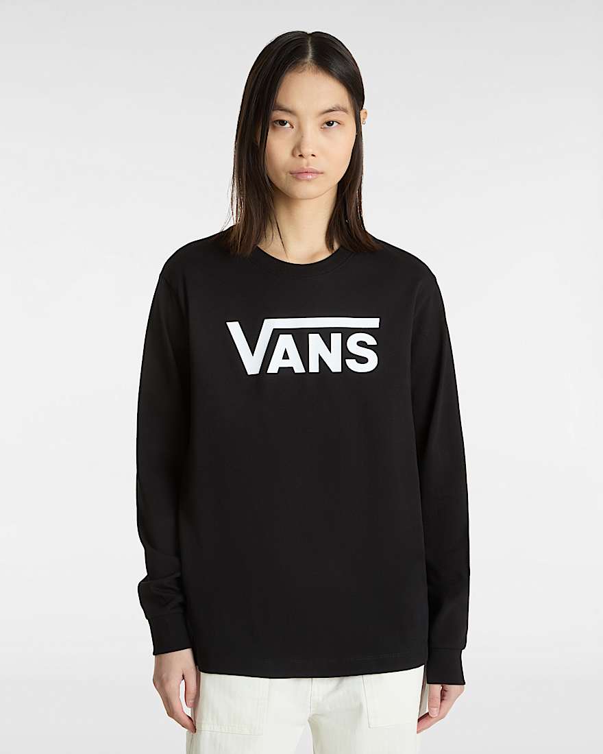 Flying V Classic Long Sleeve Tshirt VANS Black ALT2