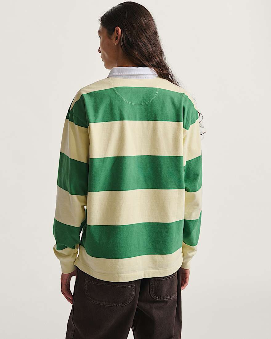 Ward Stripe Rugby Knit Polo
