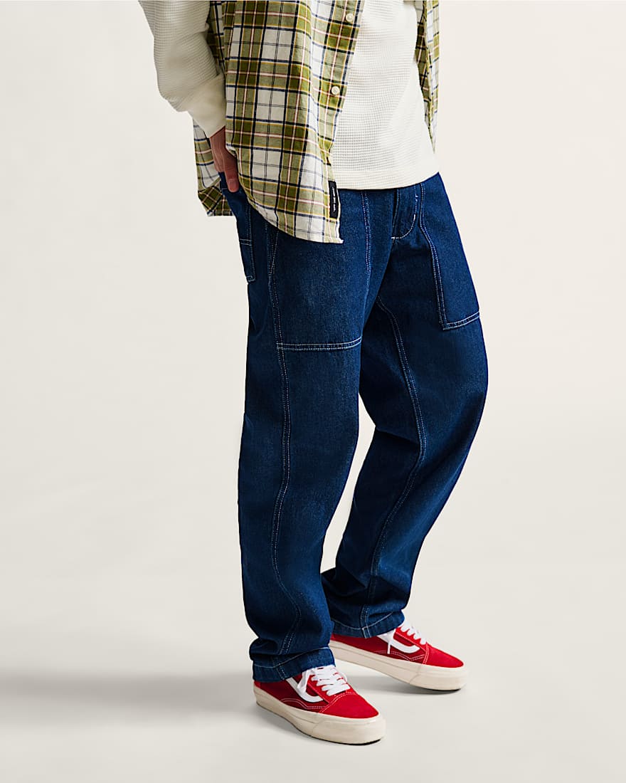Fatigue Tapered Denim Trousers VANS Blue ALT1