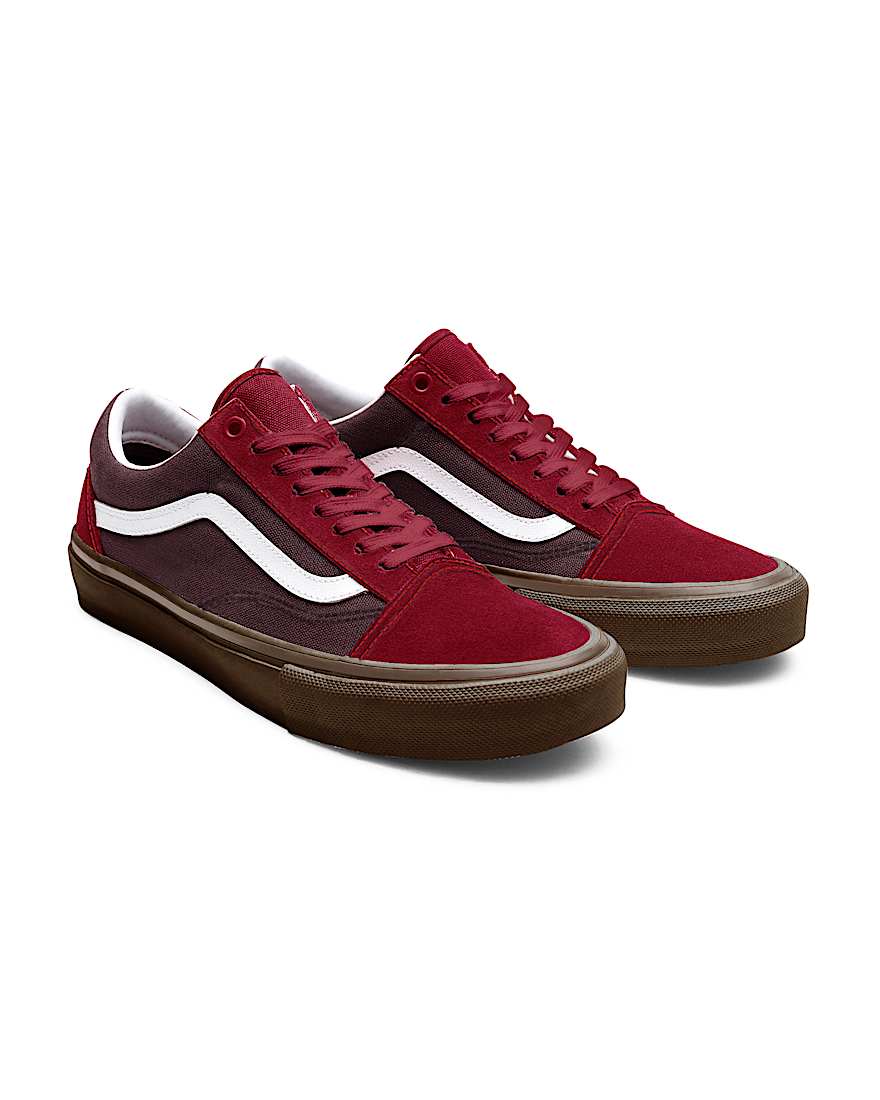 Personalisierbare Gum Old Skool VANS Rot HERO