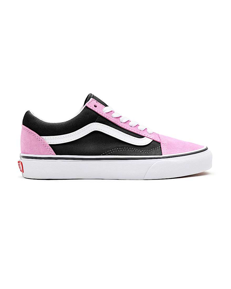 Personalisierbare Color Block Old Skool VANS SchwarzRosa ALT1