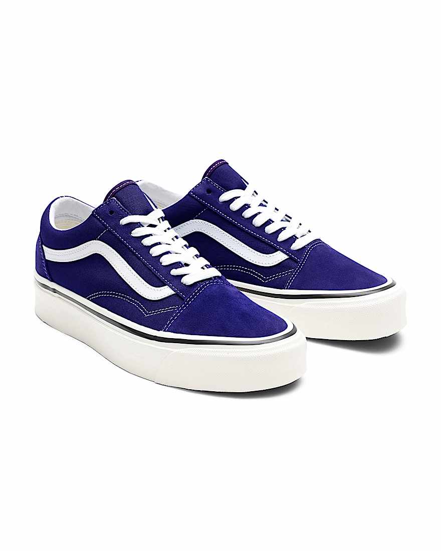 Personalisierbare Suede Old Skool Platform VANS Violett HERO