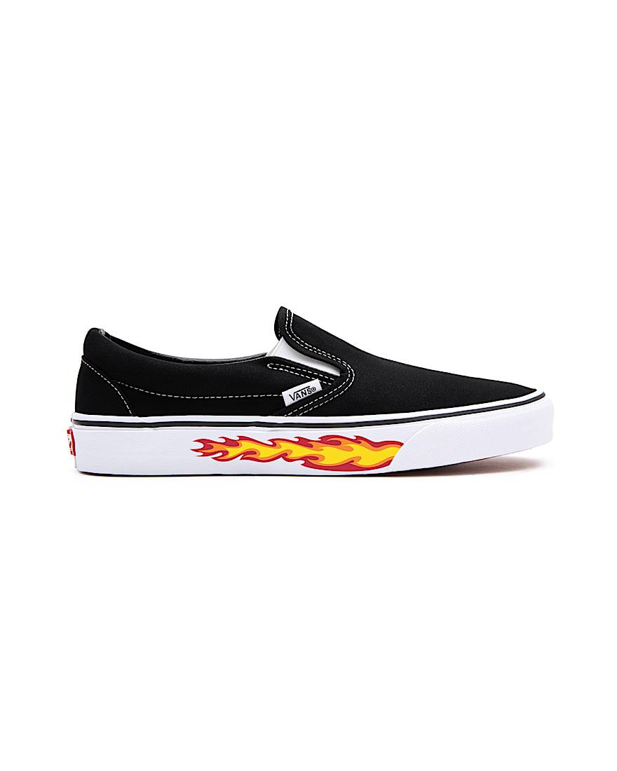 Kids Customs Flame Slip-On Shoes (4-8 years)
