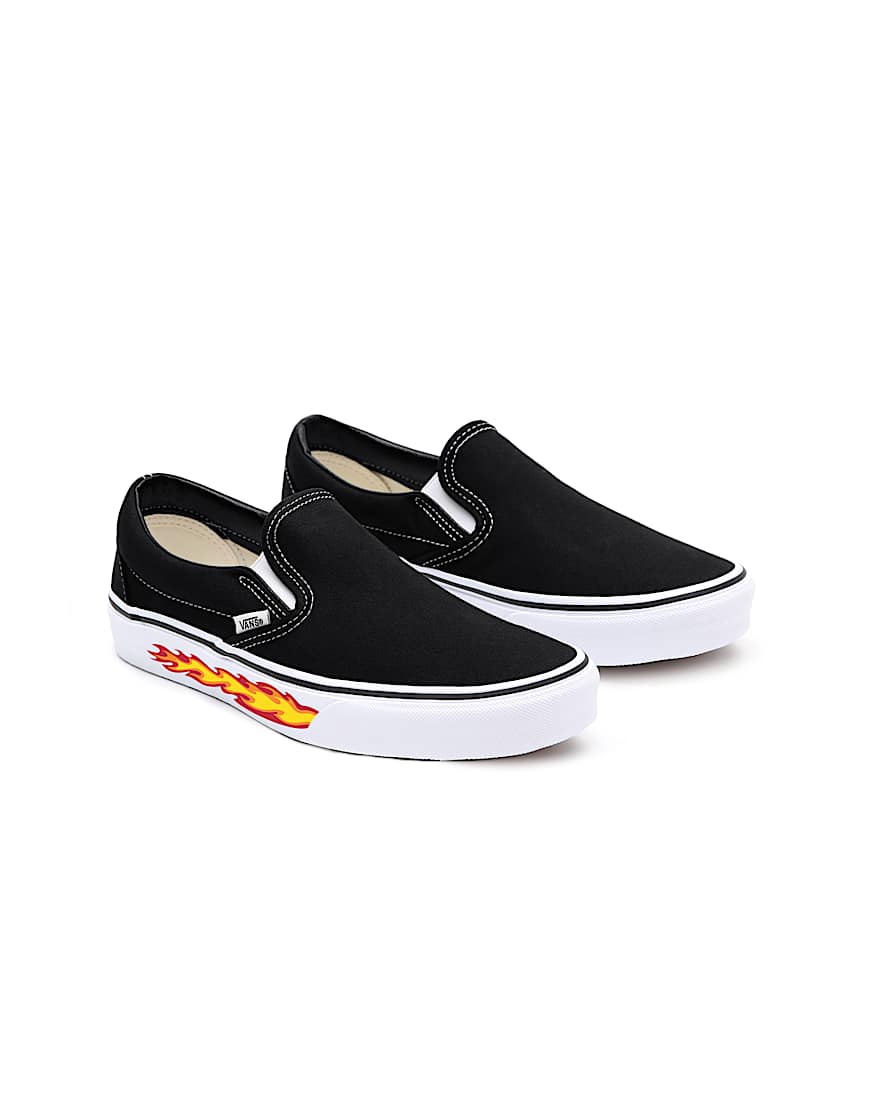 Kids Customs Flame Slip-On Shoes (4-8 years) - 1