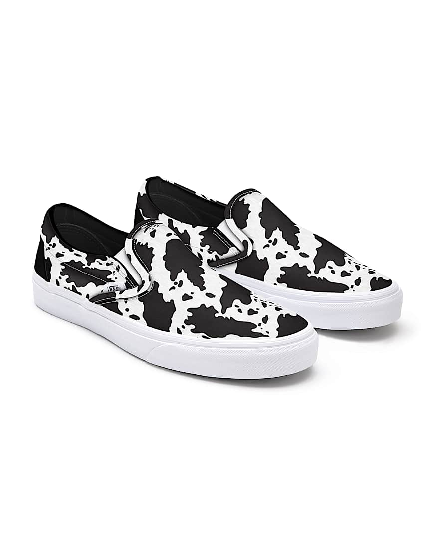 Personalisierbare Cow Print SlipOn Platform VANS Wei HERO