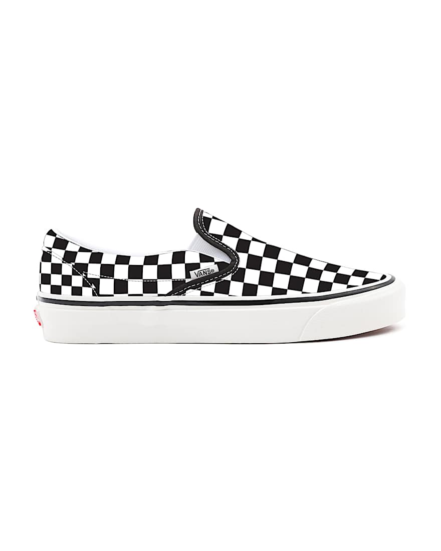 Checkerboard Slip-On Personnalisées Larges