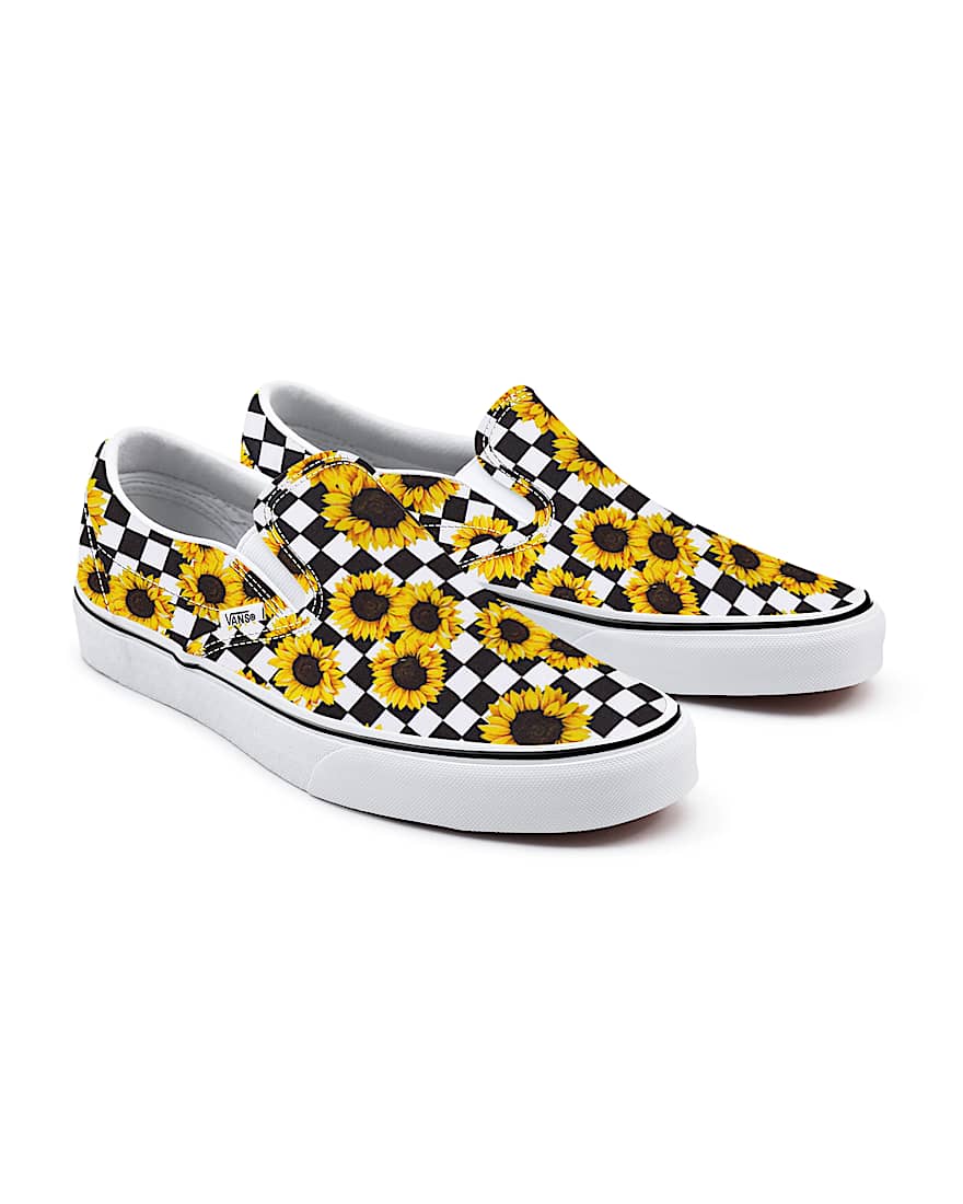 Personalisierbare Sunflowers SlipOn mit weiter Passform VANS Gelb HERO