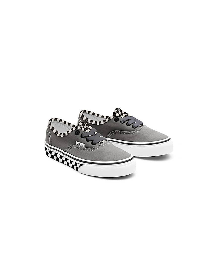 Kinder Personalisierbare Suede Checkerboard Authentic Schuhe 48 Jahre VANS Grau HERO