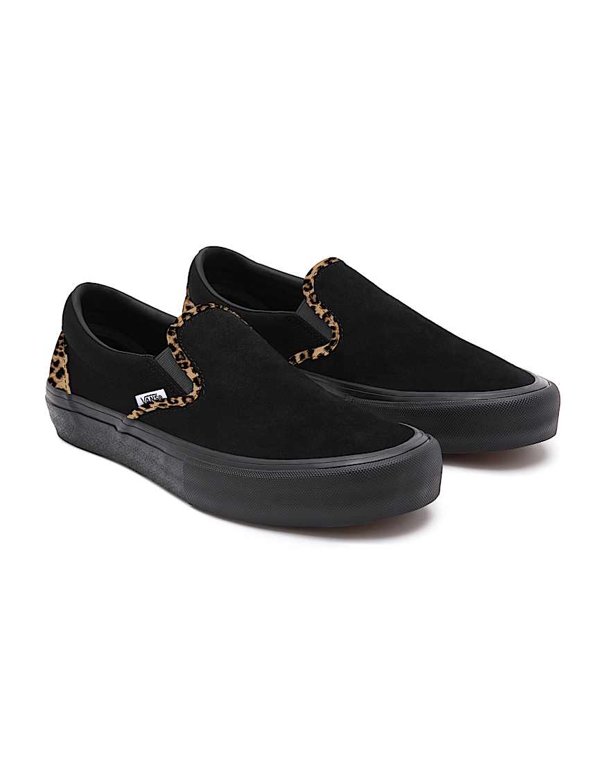Leopard SlipOn Personalisierbare VANS Schwarz HERO